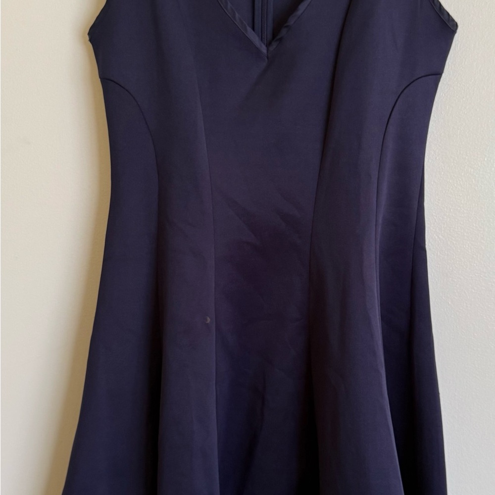 Elegant Navy Sleeveless Dress